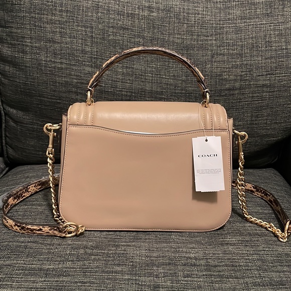 Coach Marlie Top Handle Satchel With Border Quilting - Picture 4 of 7